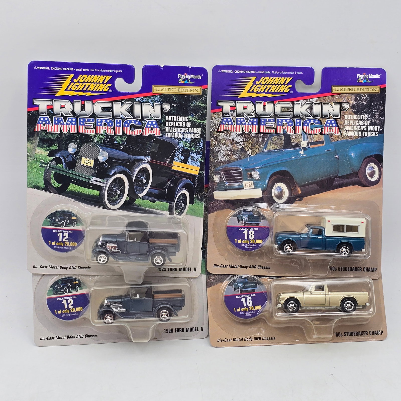 Lot of 4 Johnny Lightning Truckin America Models (1 of 13)