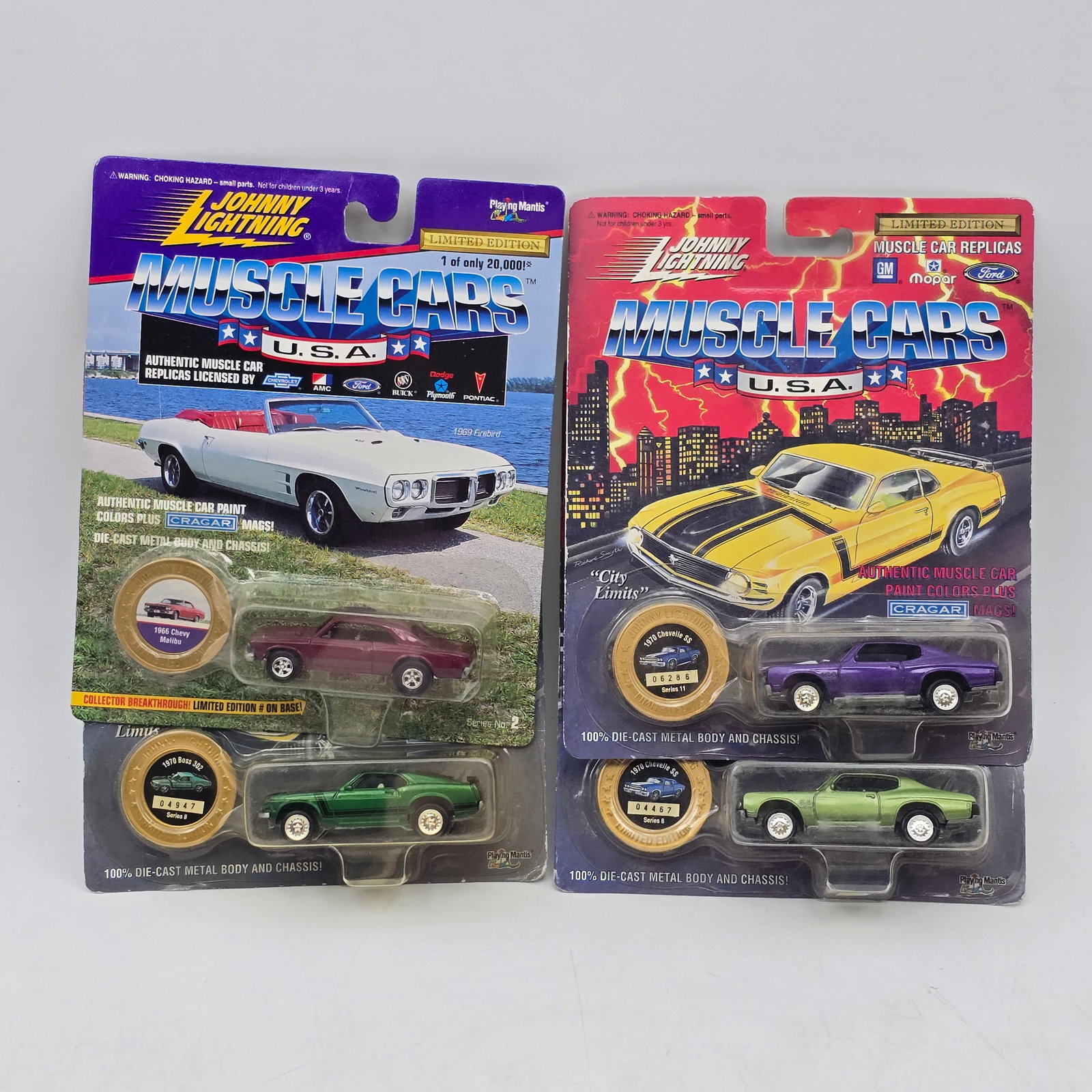 Lot of 4 Johnny Lightning Muscle Cars USA Models (1 of 14)