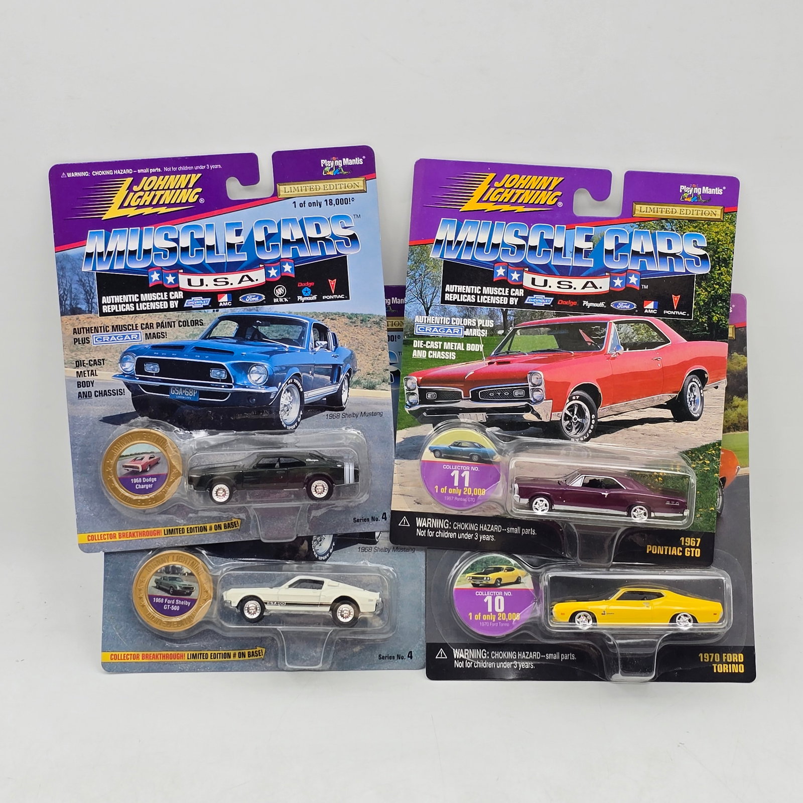 Lot of 4 Johnny Lightning Muscle Cars USA Models (1 of 13)