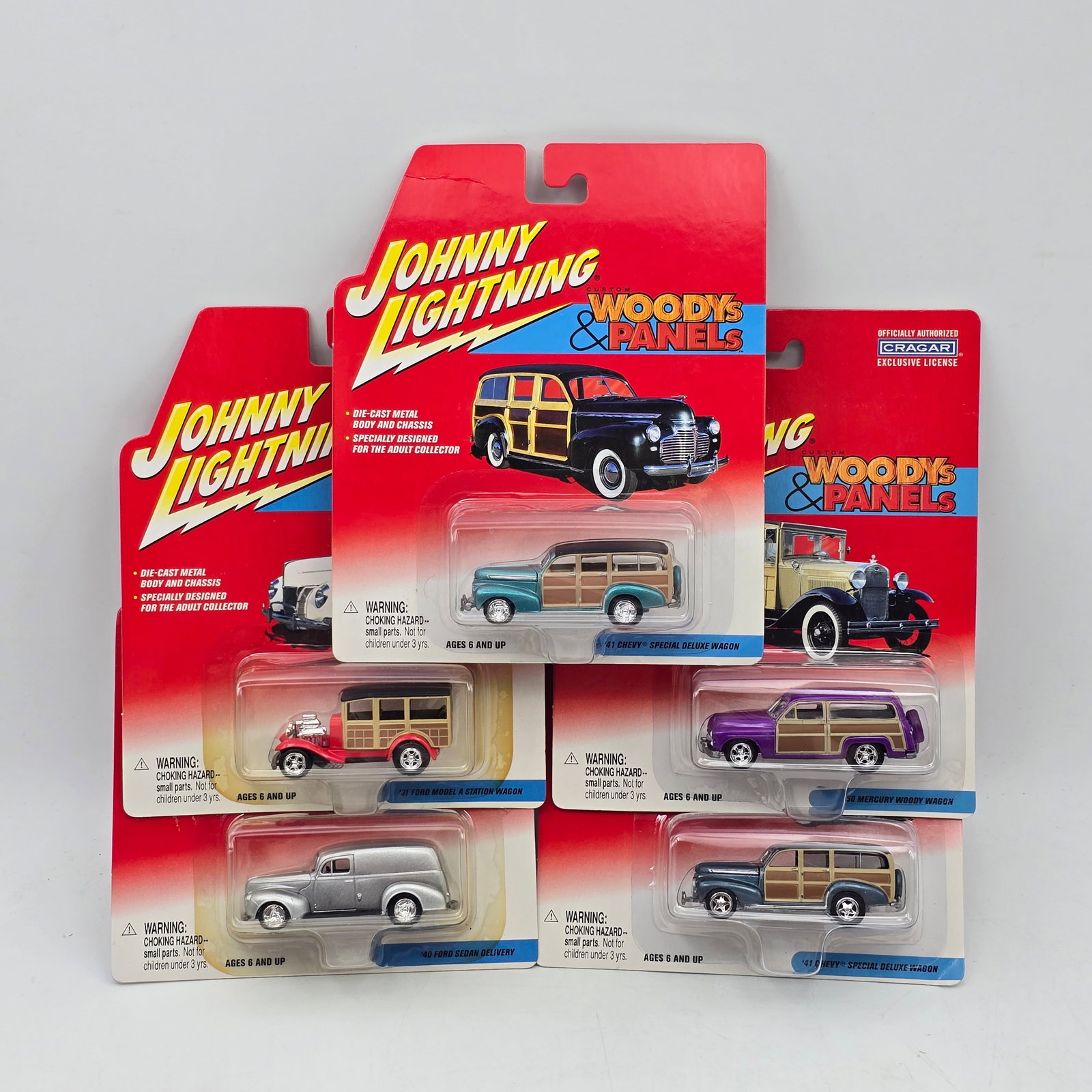 Lot of 5 Johnny Lightning Woody and Panel Models (1 of 19)