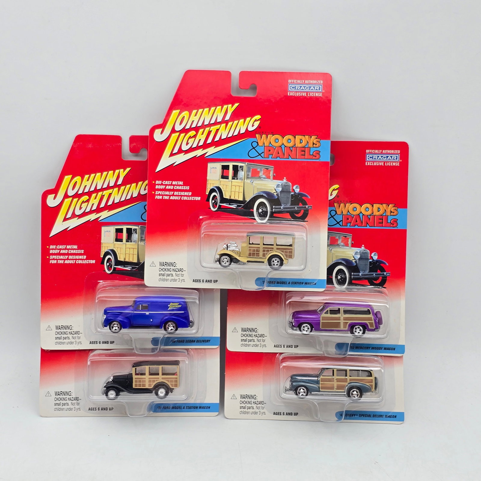 Lot of 5 Johnny Lightning Woody and Panel Models (1 of 19)