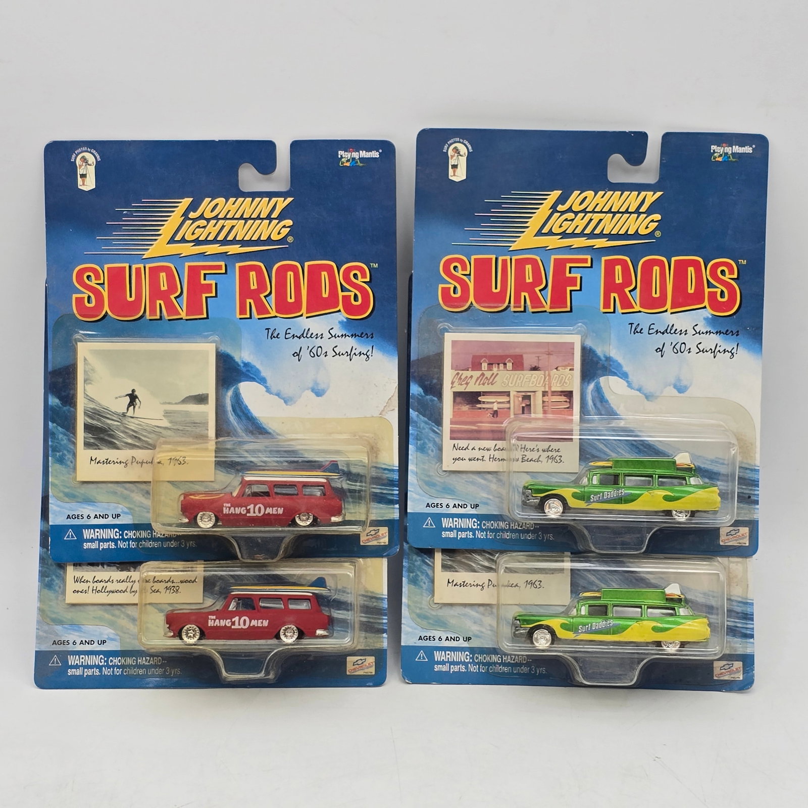 Lot of 4 Johnny Lightning Surf Rods Models (1 of 13)