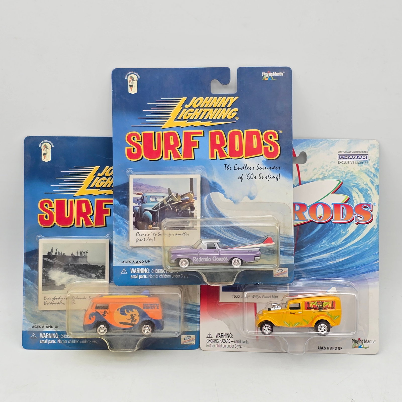 Lot of 3 Johnny Lightning Surf Rods Models (1 of 13)