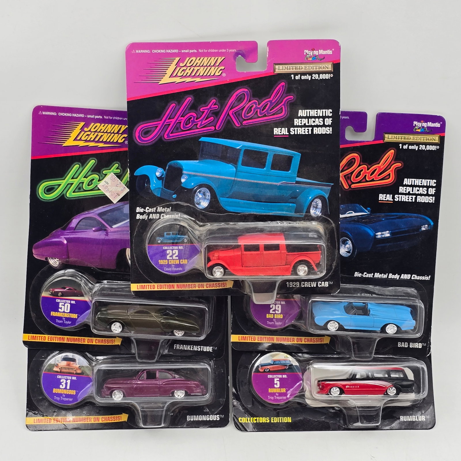 Lot of 5 Johnny Lightning Hot Rods (1 of 19)