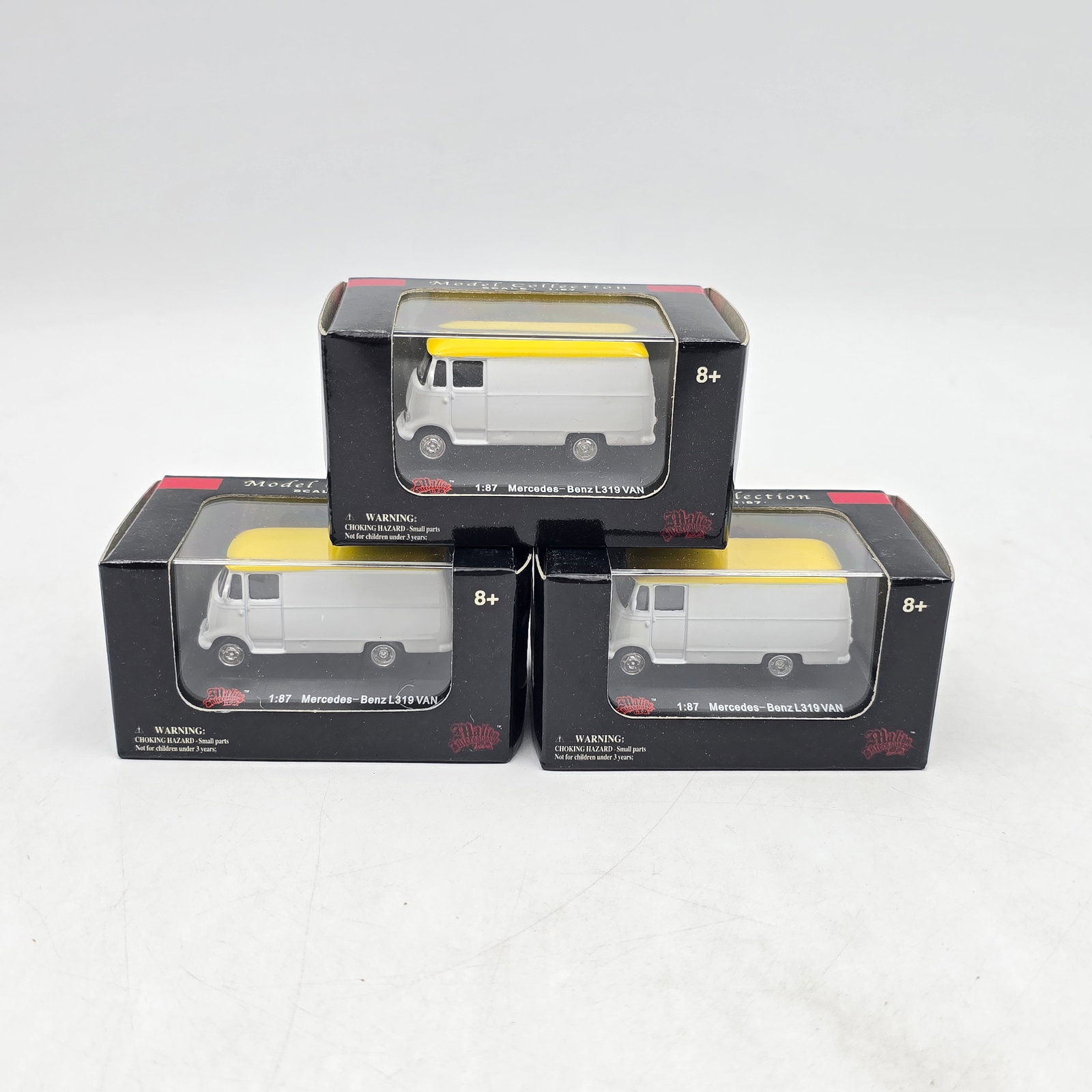 Malibu VW Bus & Van Diecast Lot of 10: Lot of 10 Malibu International Models diecast vehicles. Features a strong Volkswagen theme with multiple VW Type 2 buses in various colorways, along with additional castings like Mercedes-Benz vans an