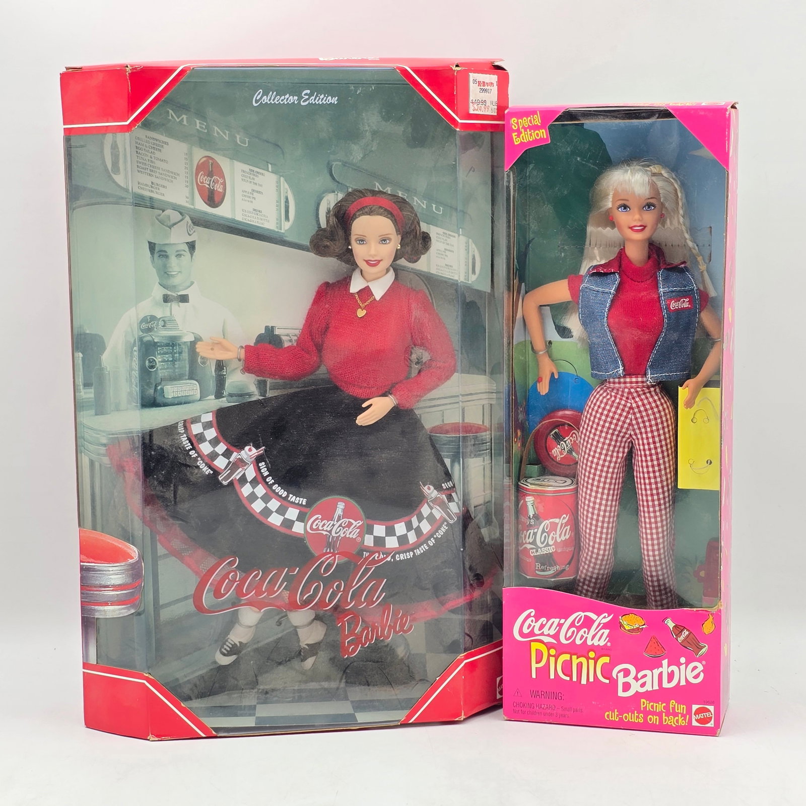 Pair of Mattel Barbie Dolls Coca Cola (1 of 6)