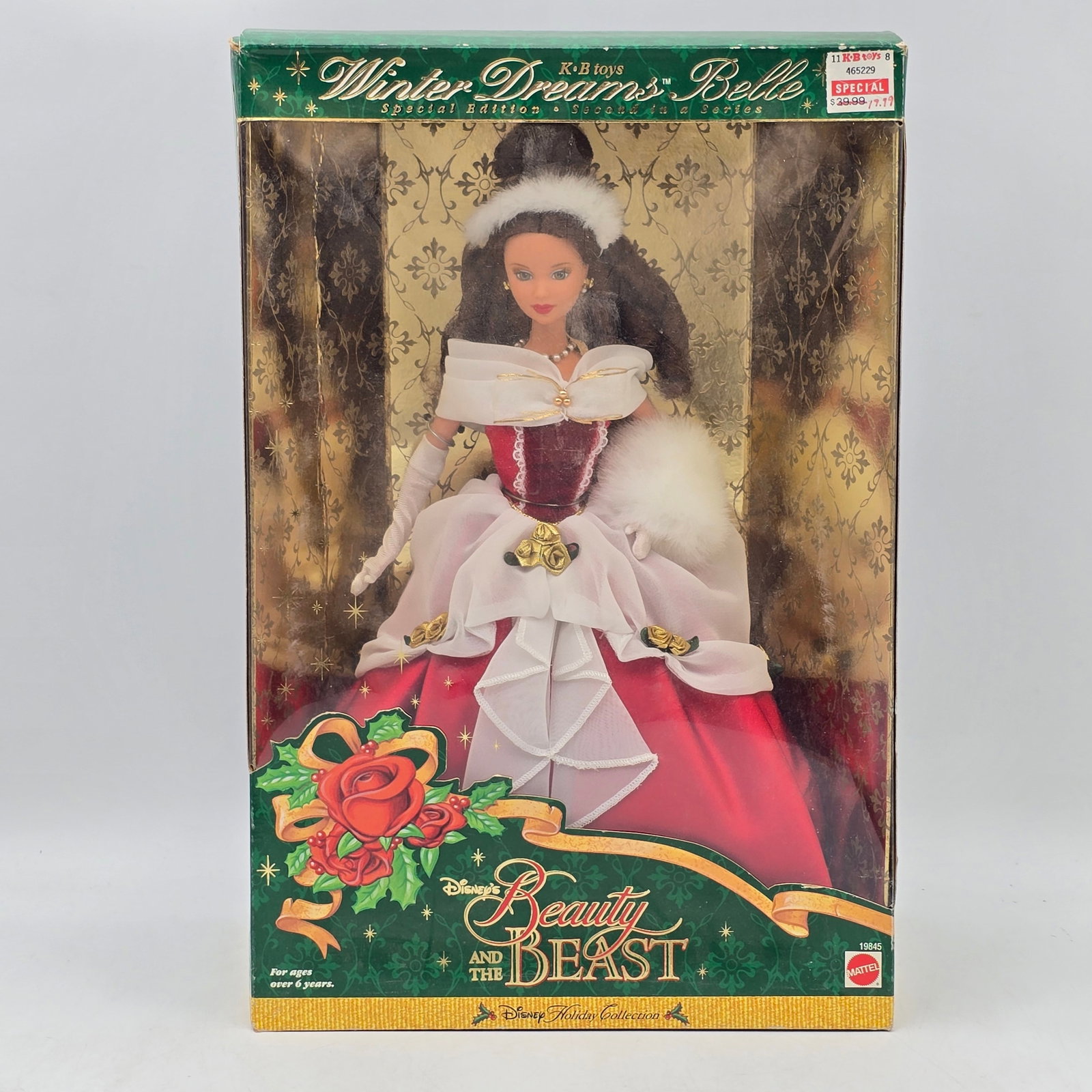 Mattel Princess Belle Special Edition Barbie: Mattel Princess Belle Special Edition Barbie Beauty and the Beast Winter Dreans Belle Box looks to be in decent condition, may have some shelf/storage wear. See photos for more!!