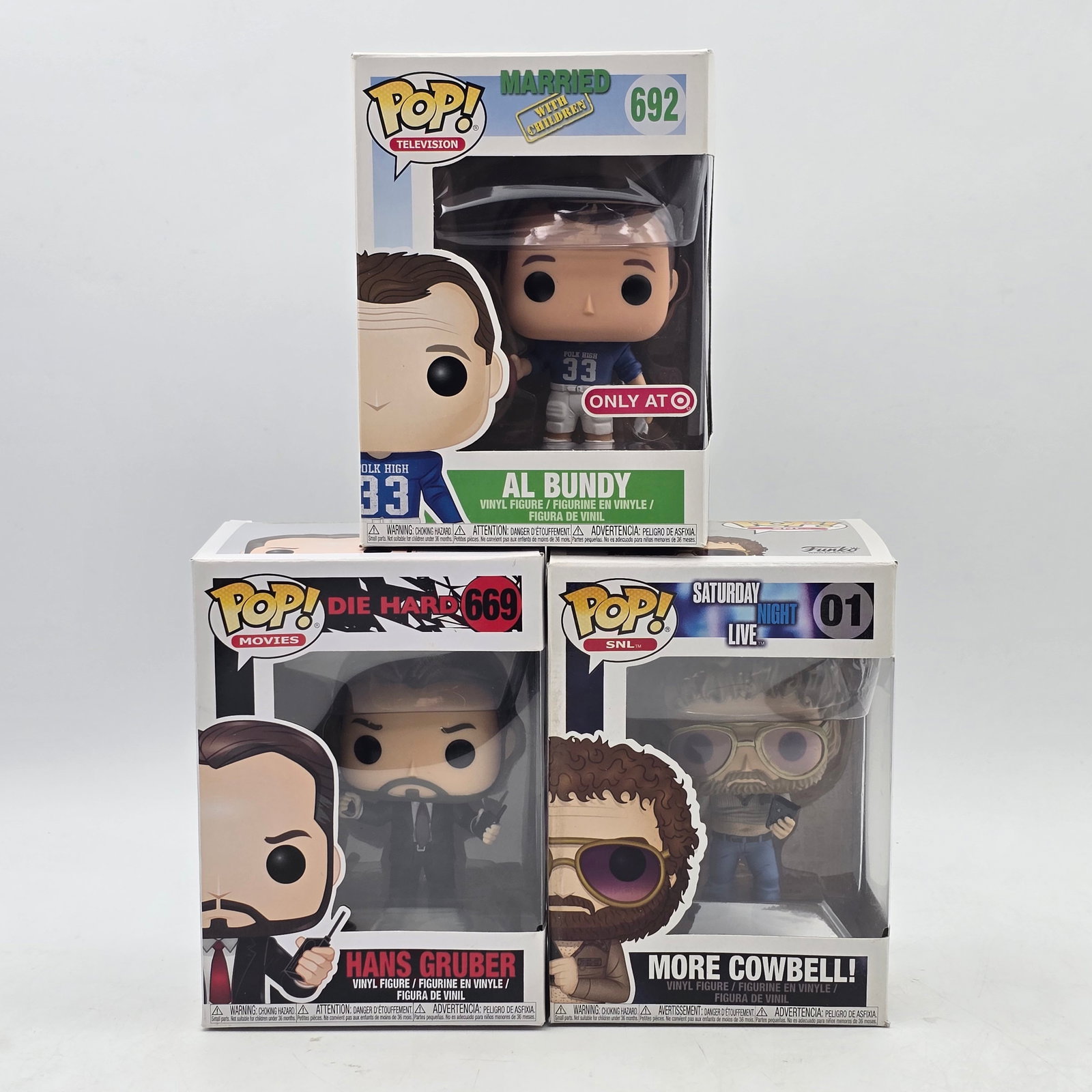 Lot of 3 Funko Pops (1 of 6)