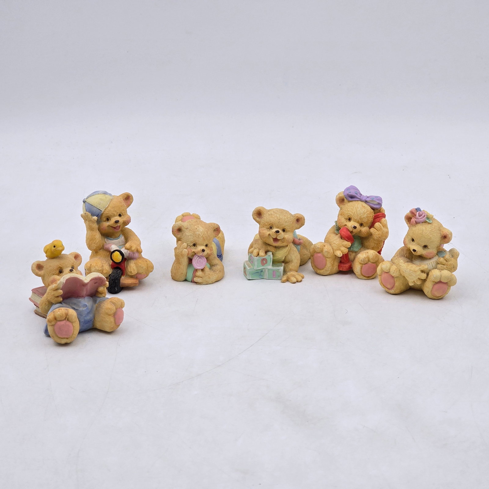 Teddy Bear Figurine Lot 6pc (1 of 7)