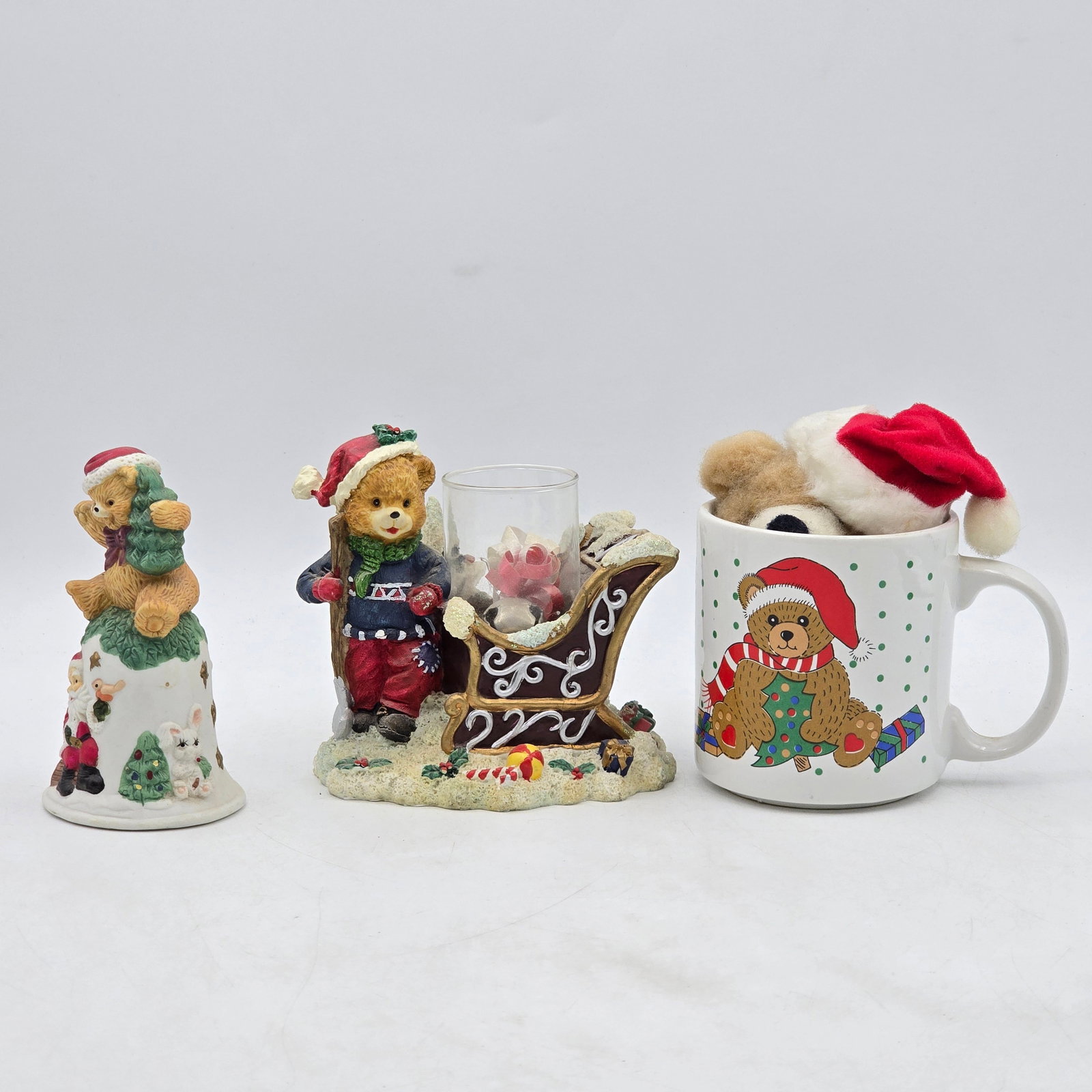 Teddy Bear Christmas Lot 3pc (1 of 3)