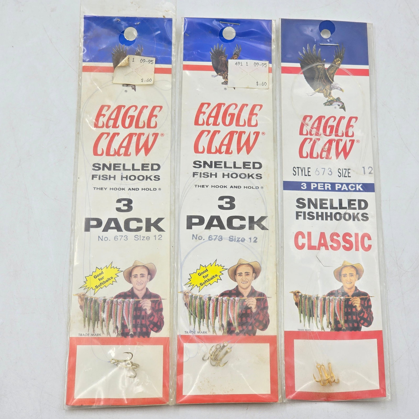 Eagle Claw Hooks Lot 7pc - 3