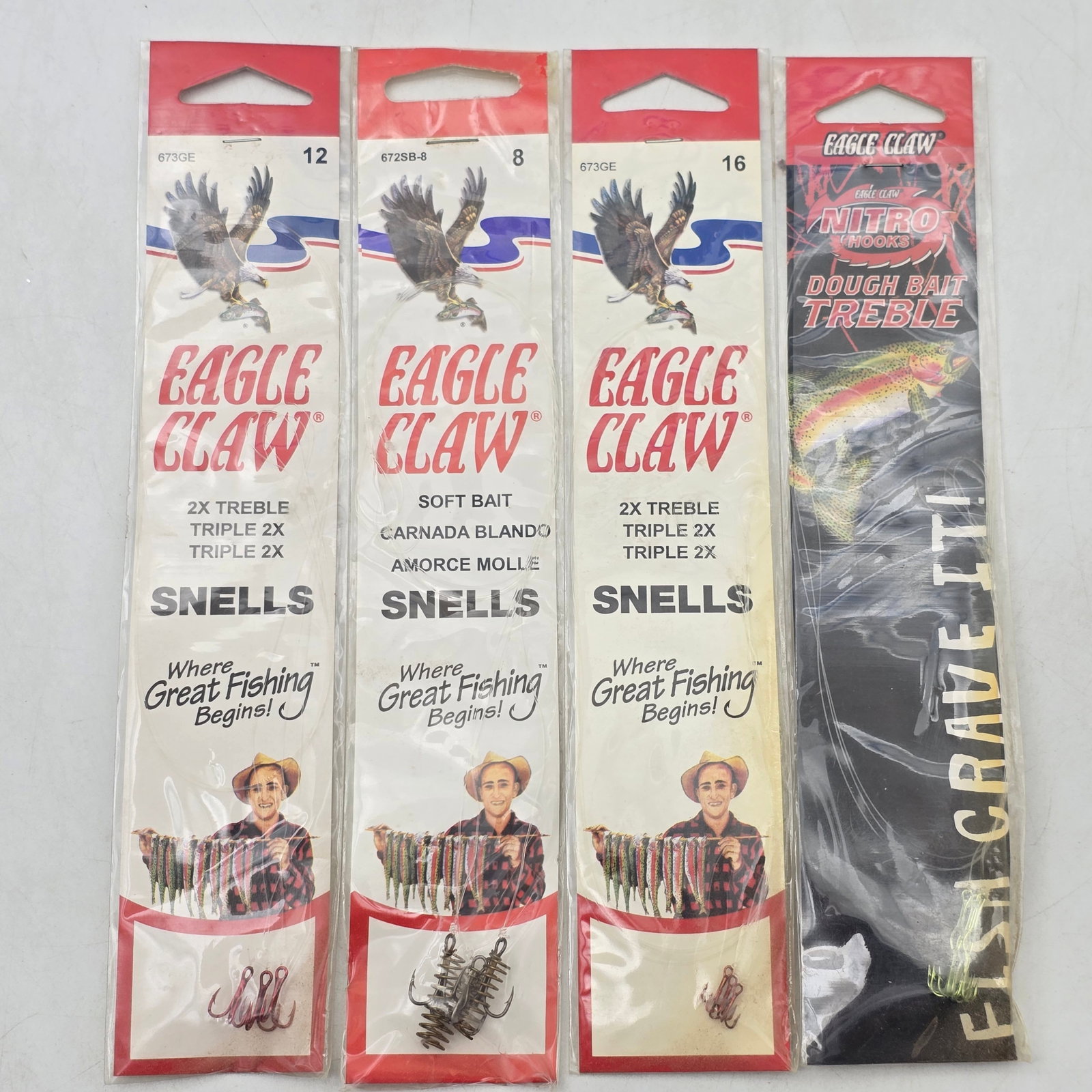 Eagle Claw Hooks Lot 7pc - 5