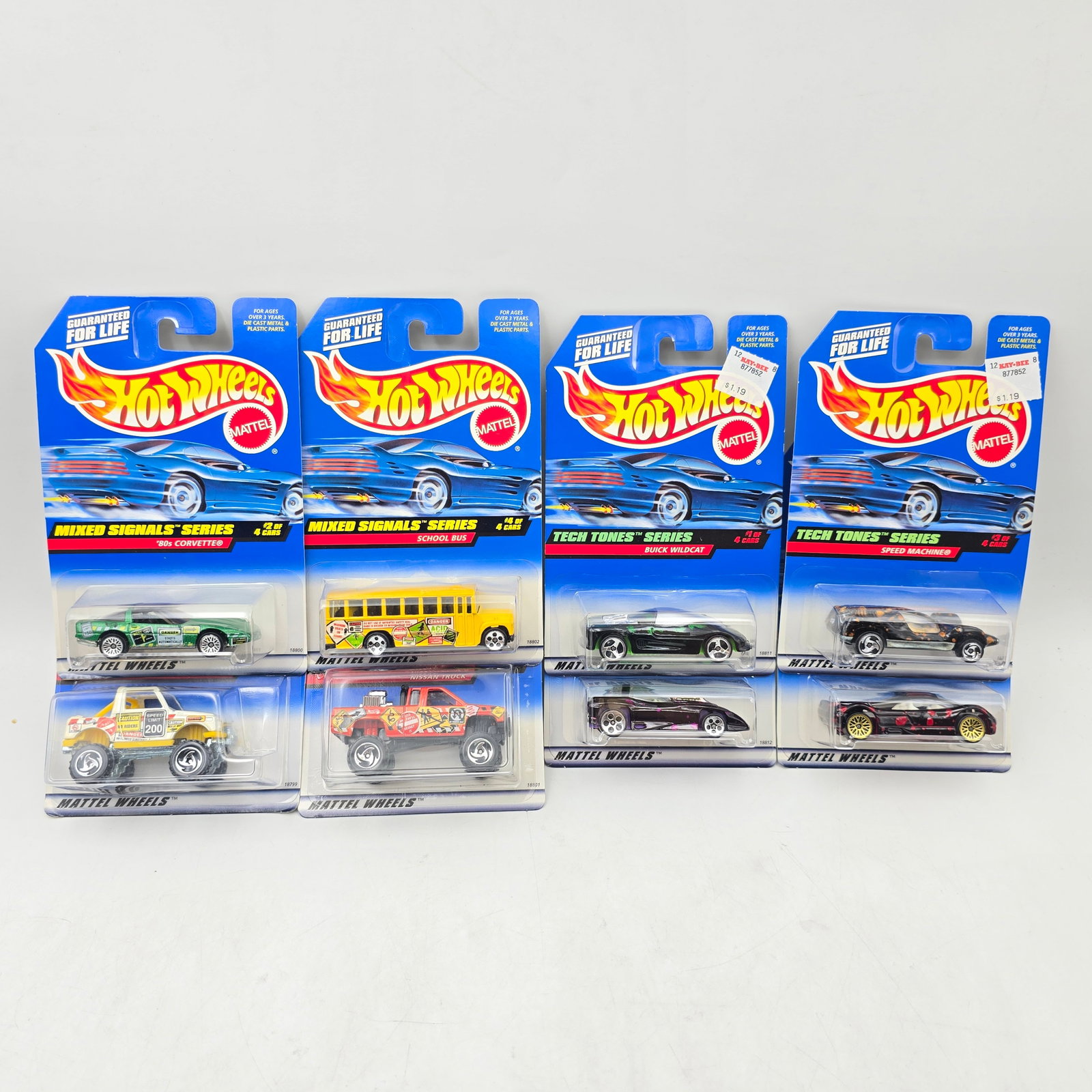Hot Wheels Tech Tones & Signals Lot of 8: Lot of 8 Hot Wheels diecast cars featuring 2 different seriesâ€”Tech Tones and Mixed Signals (1 complete set of each). Tech Tones set includes Speed Machine, Buick Wildcat, Power Pipes, an