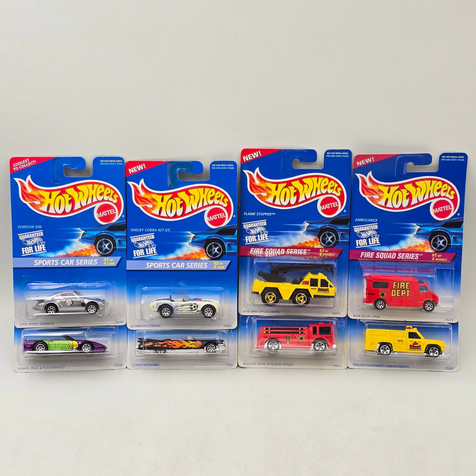 Hot Wheels Sports & Fire Squad Lot of 8 (1 of 6)