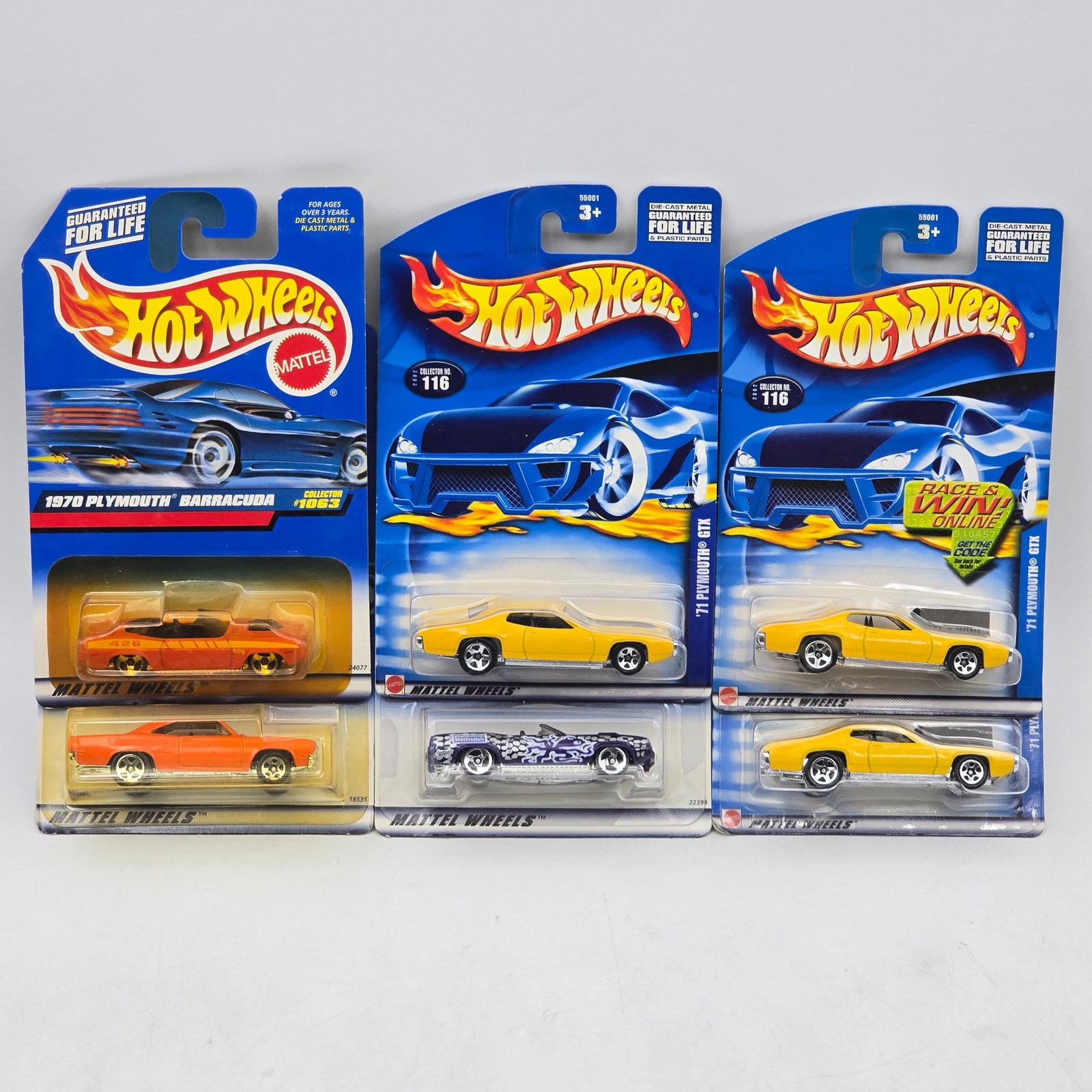 Lot Of 6 Hot Wheels Plymouth Muscle Cars (1 of 6)