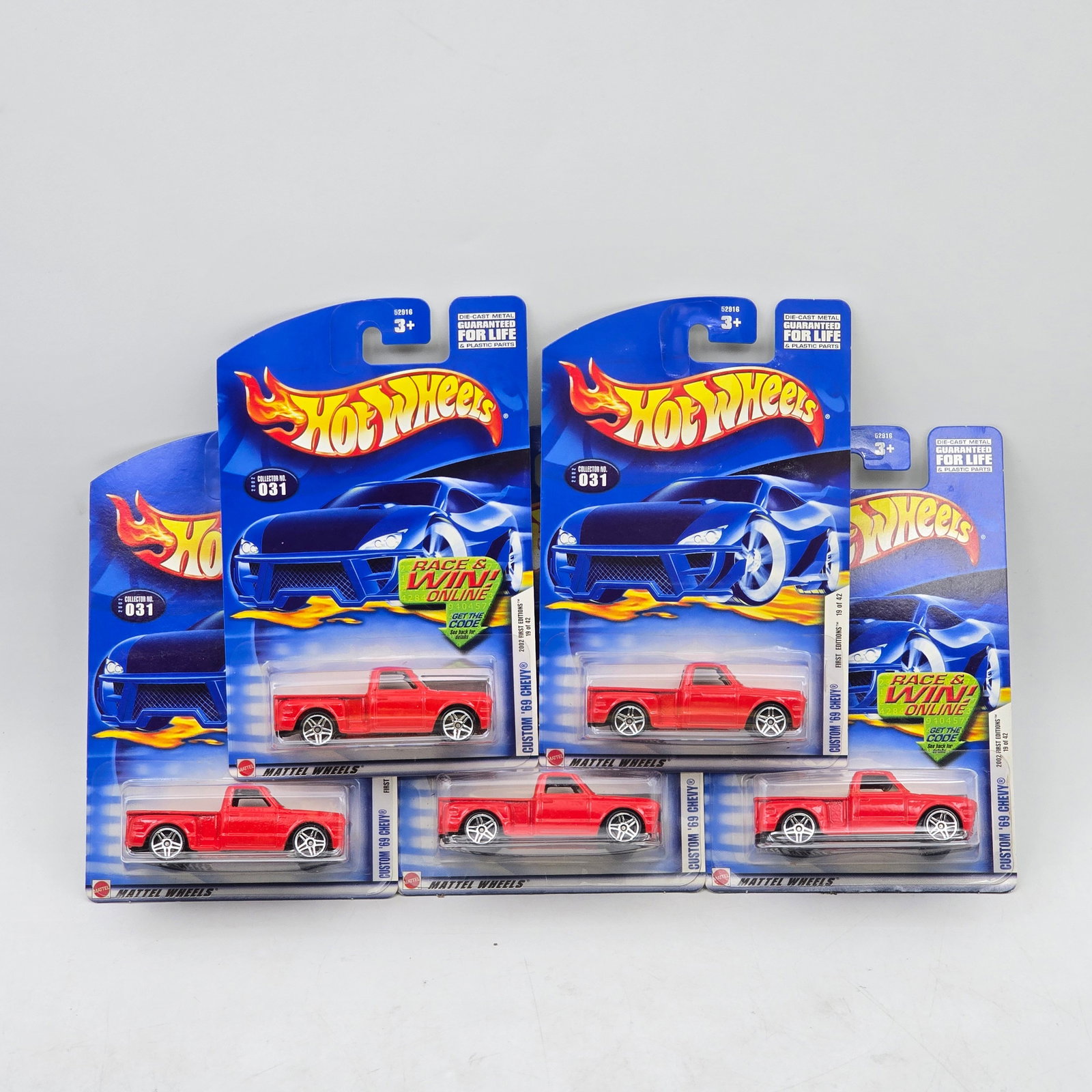 Lot Of 5 Hot Wheels Custom â€™69 Chevy Models (1 of 6)