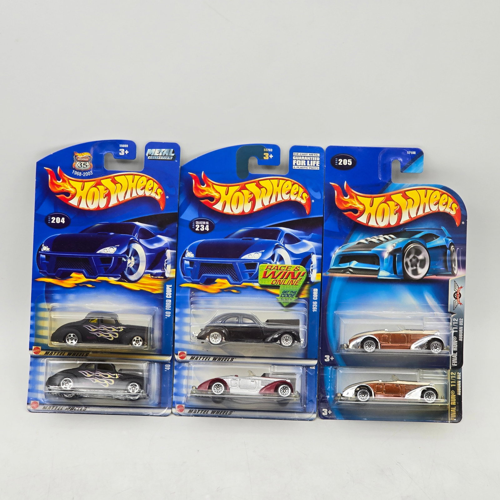 Lot Of 6 Hot Wheels Diecast Vehicles Mix: Lot of 6 Hot Wheels diecast vehicles featuring a mix of castings. Includes classic coupes, custom builds, and vintage-inspired designs, with a range of colors and finishes throughout. All items are un