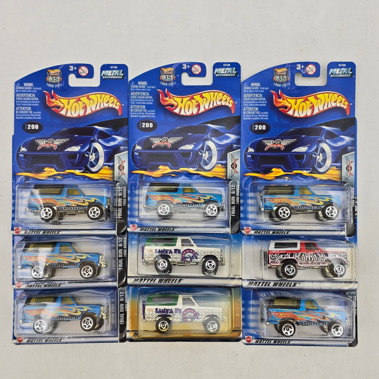 Lot Of 9 Hot Wheels Ford Bronco Models (1 of 6)