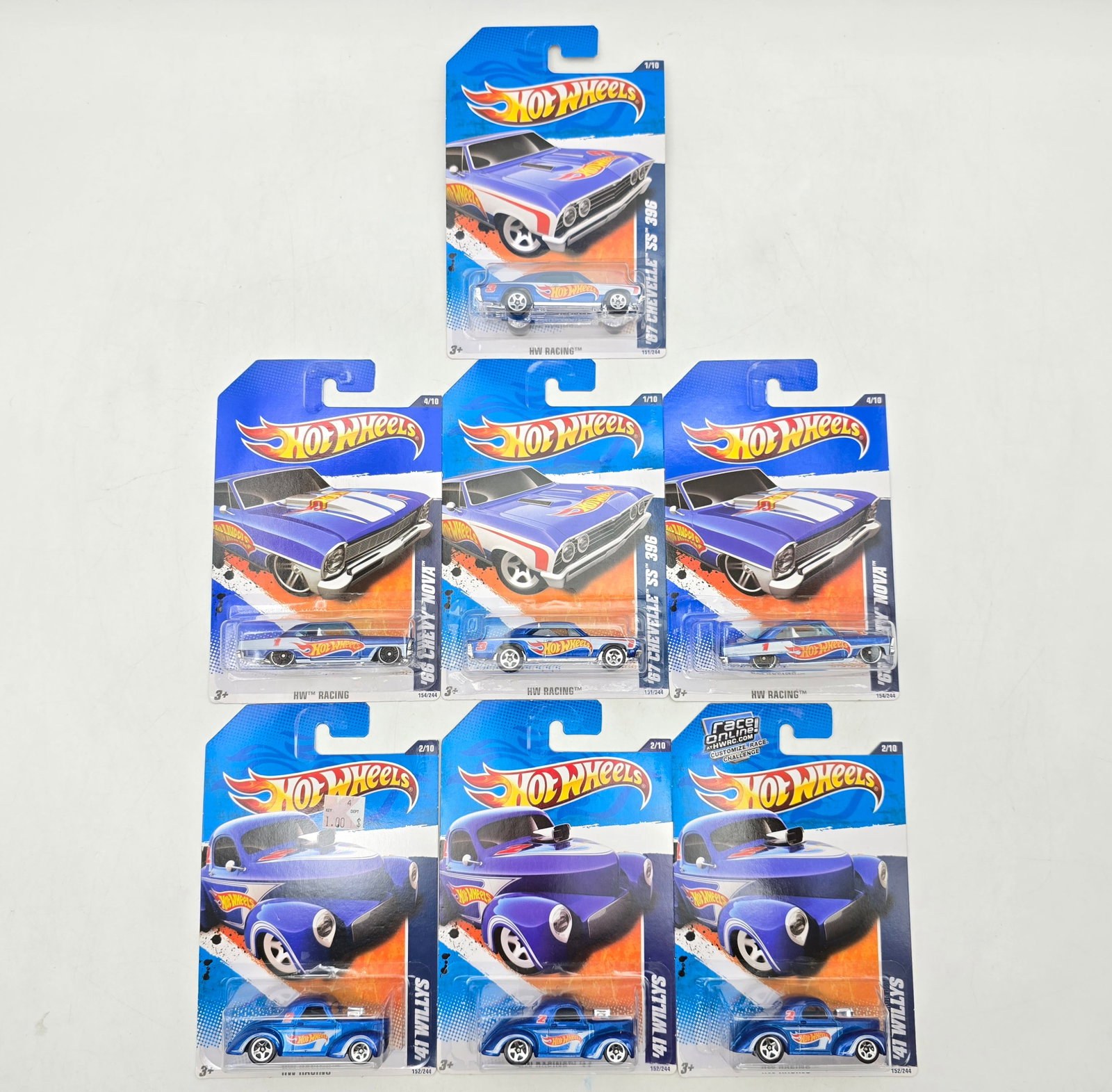 Lot of 7 Hot Wheels Racing Variations (1 of 6)