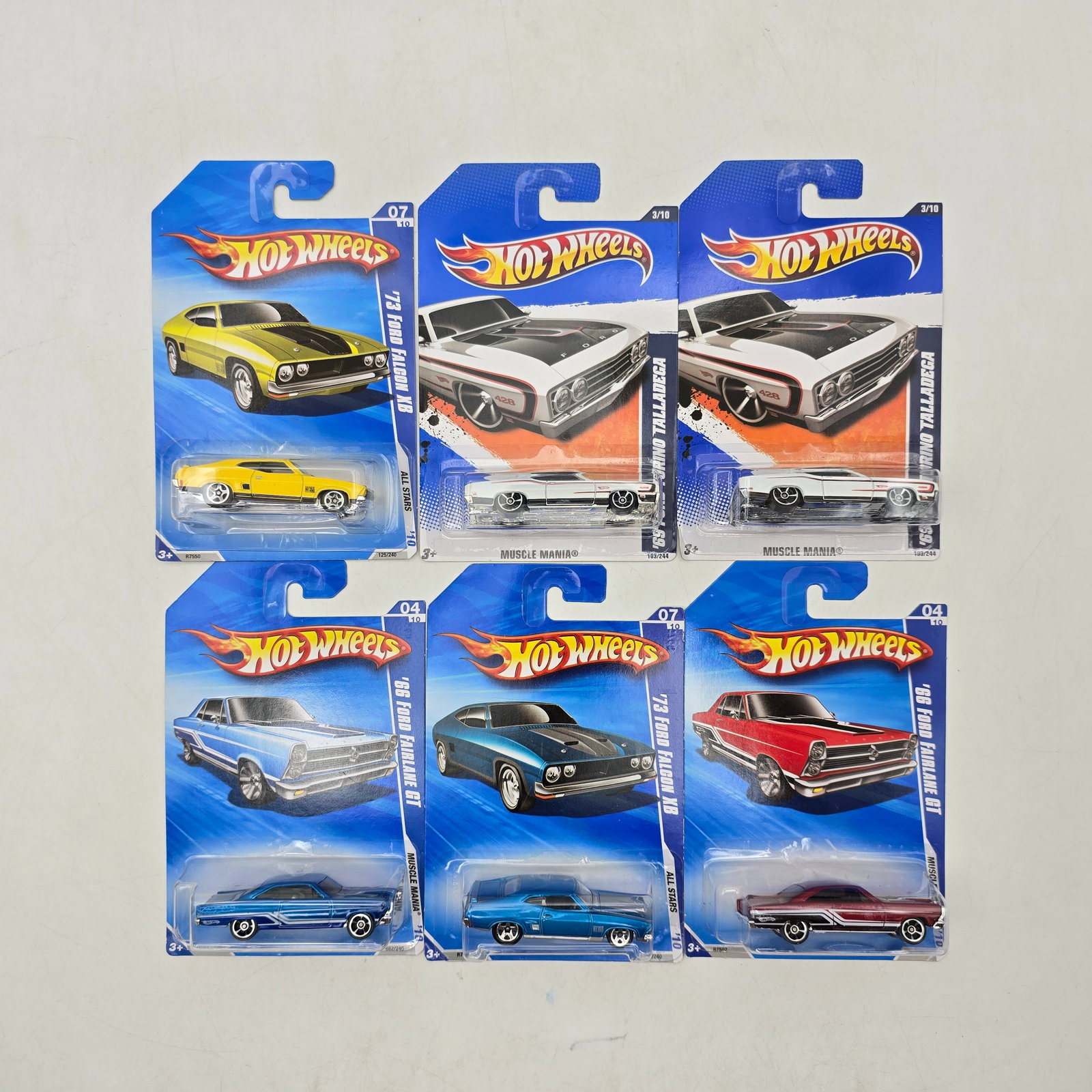 Lot of 6 Hot Wheels Ford Muscle Cars (1 of 6)