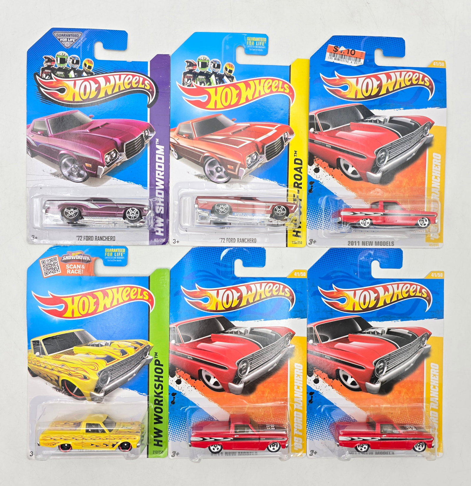 Lot of 6 Hot Wheels Ranchero Variations (1 of 6)