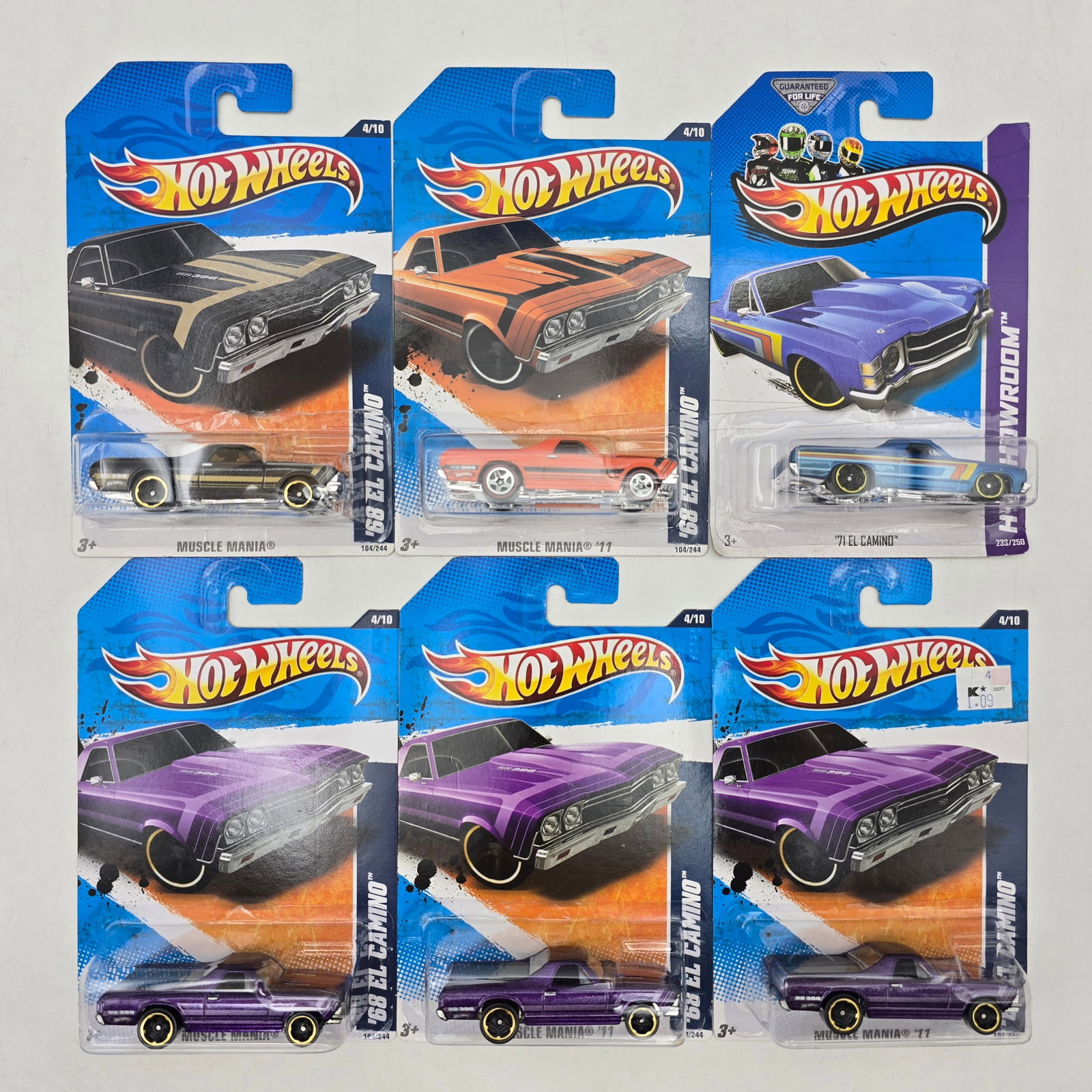 Lot of 6 Hot Wheels El Camino Variants (1 of 6)