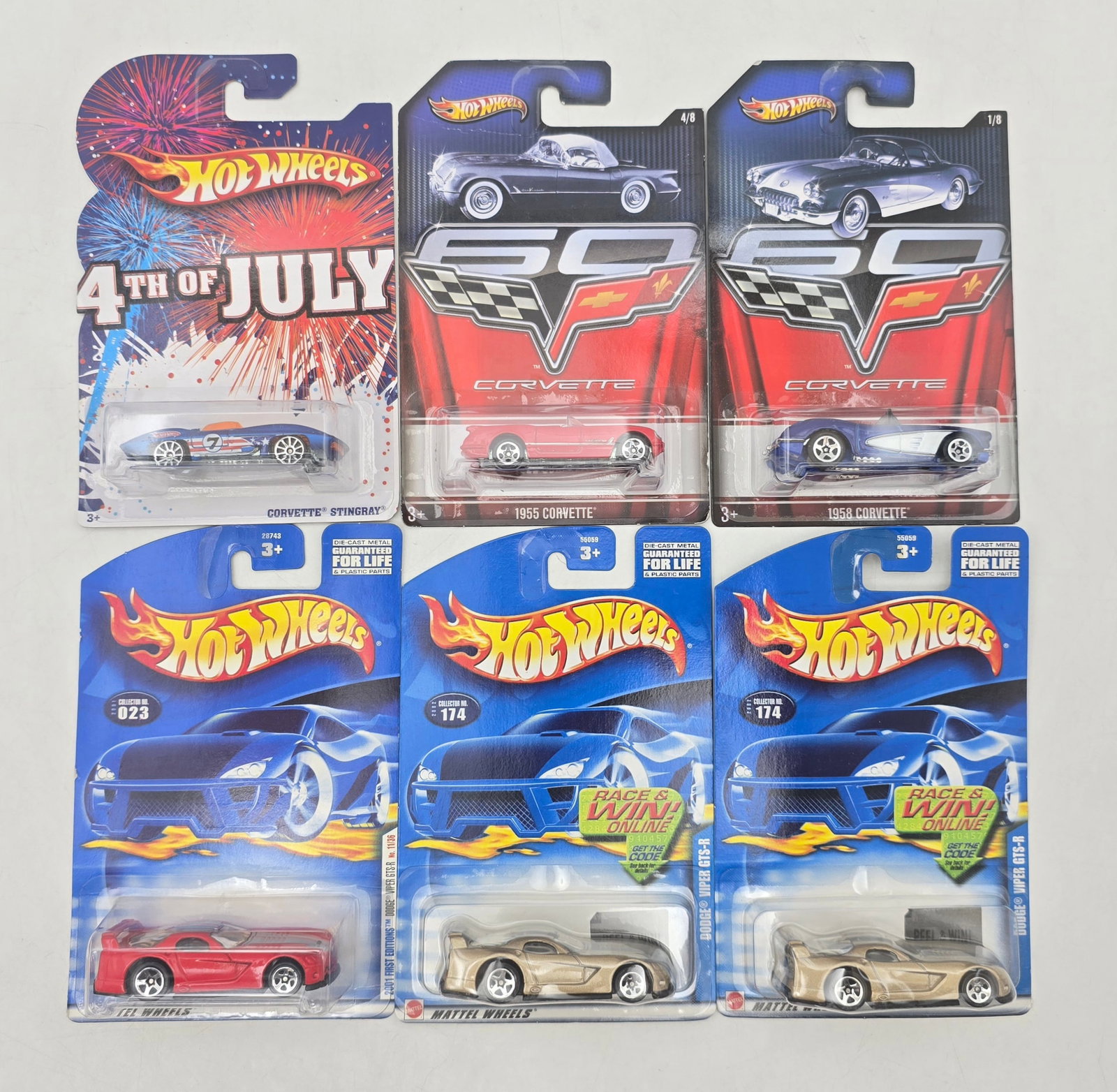 Lot of 6 Hot Wheels Corvette & Viper Models (1 of 6)