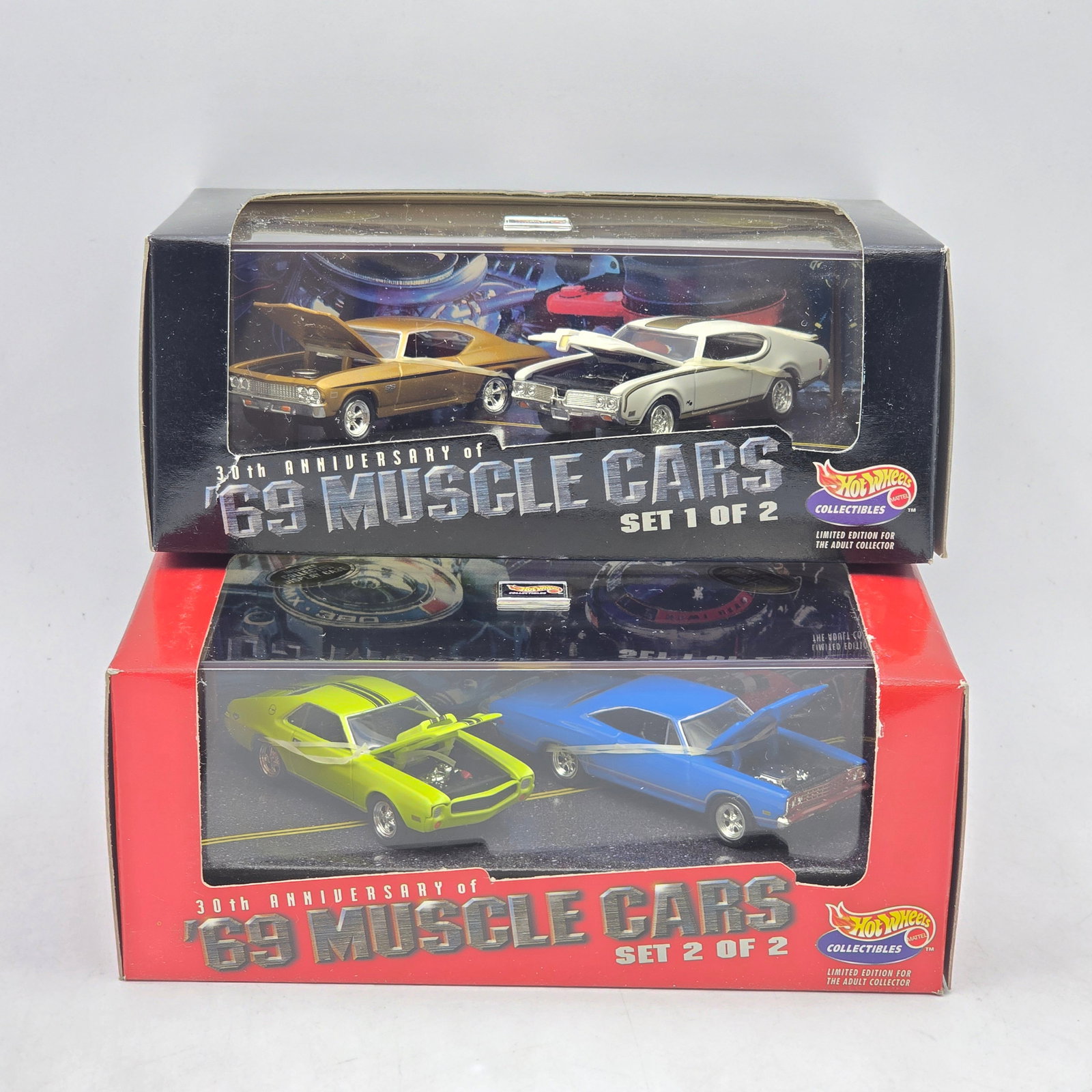 Pair of Hot Wheels Collectibles â€™69 Muscle Cars Sets (1 of 7)