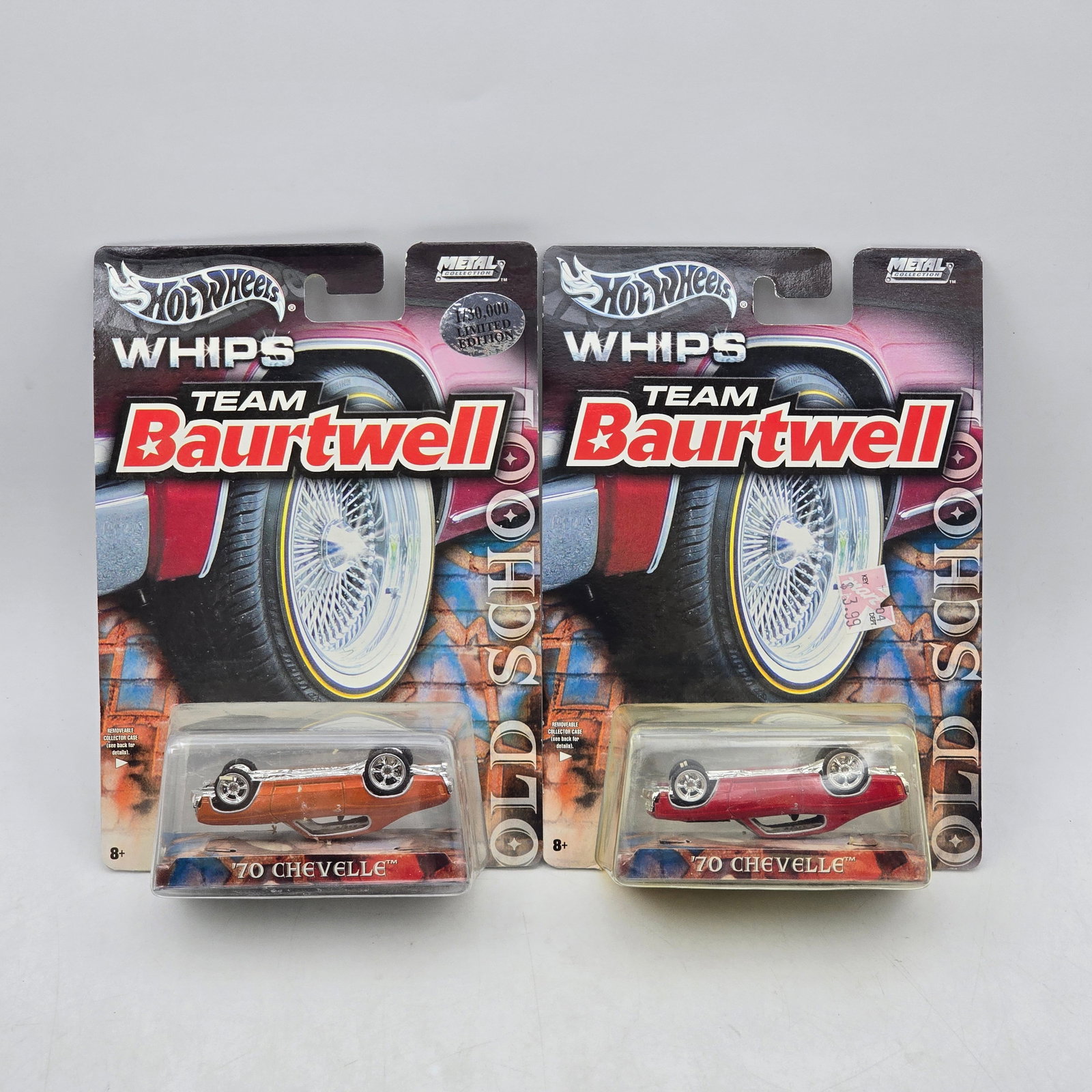 Pair of Hot Wheels Team Baurtwell â€™70 Chevelle Models (1 of 6)