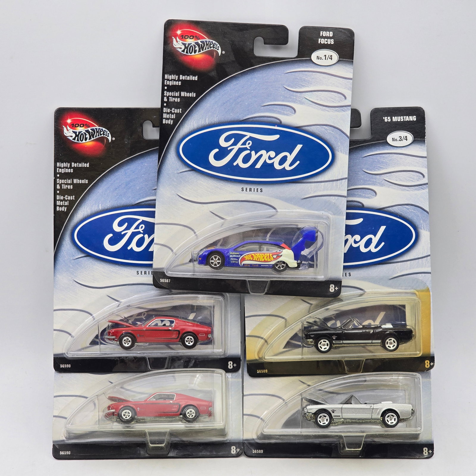 Lot of 5 100% Hot Wheels Ford Series Models (1 of 6)