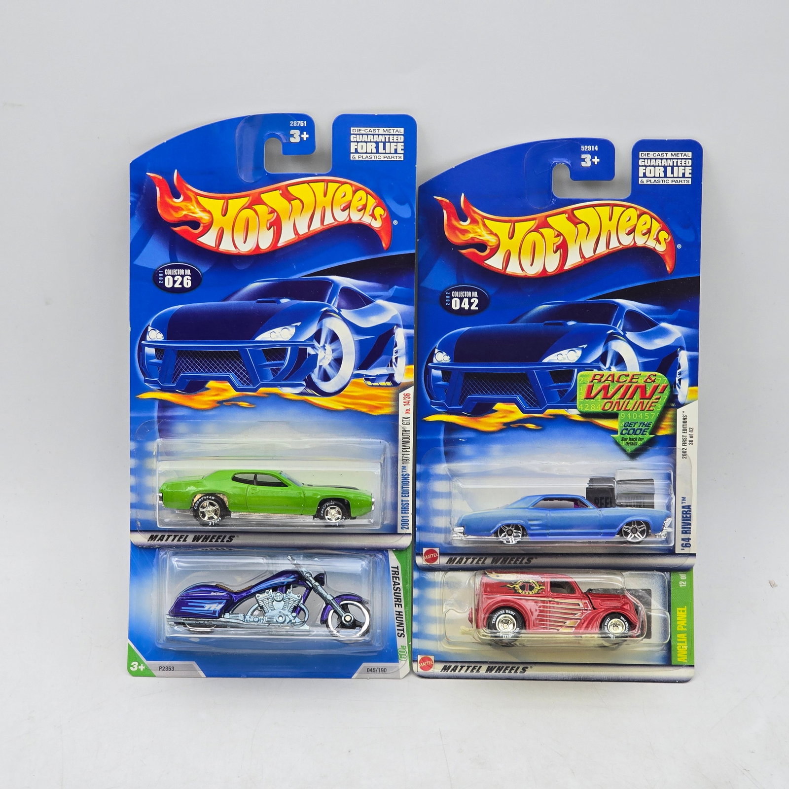 Lot of 4 Hot Wheels Treasure Hunt Models (1 of 6)