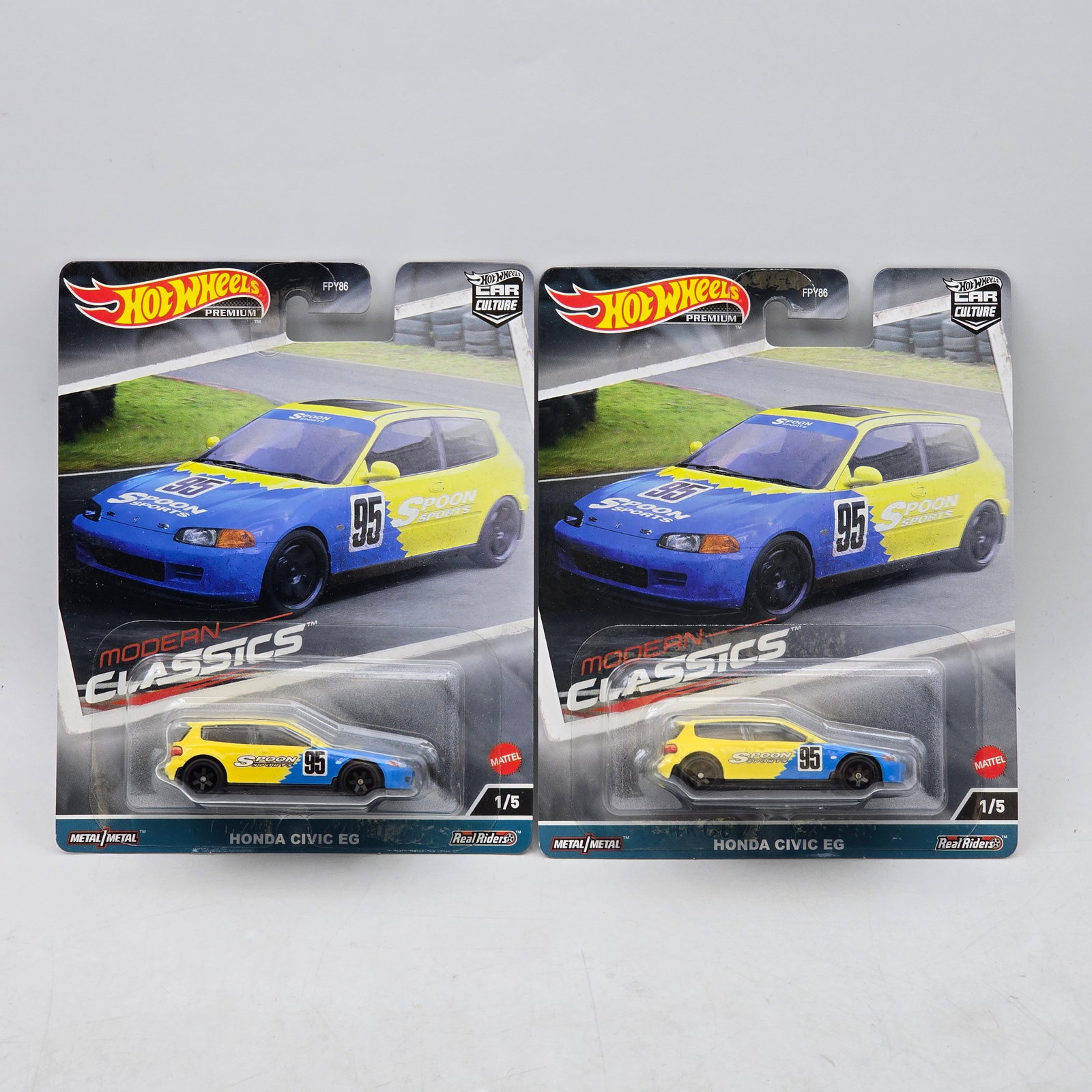 Pair of Hot Wheels Honda Civic EGs (1 of 6)