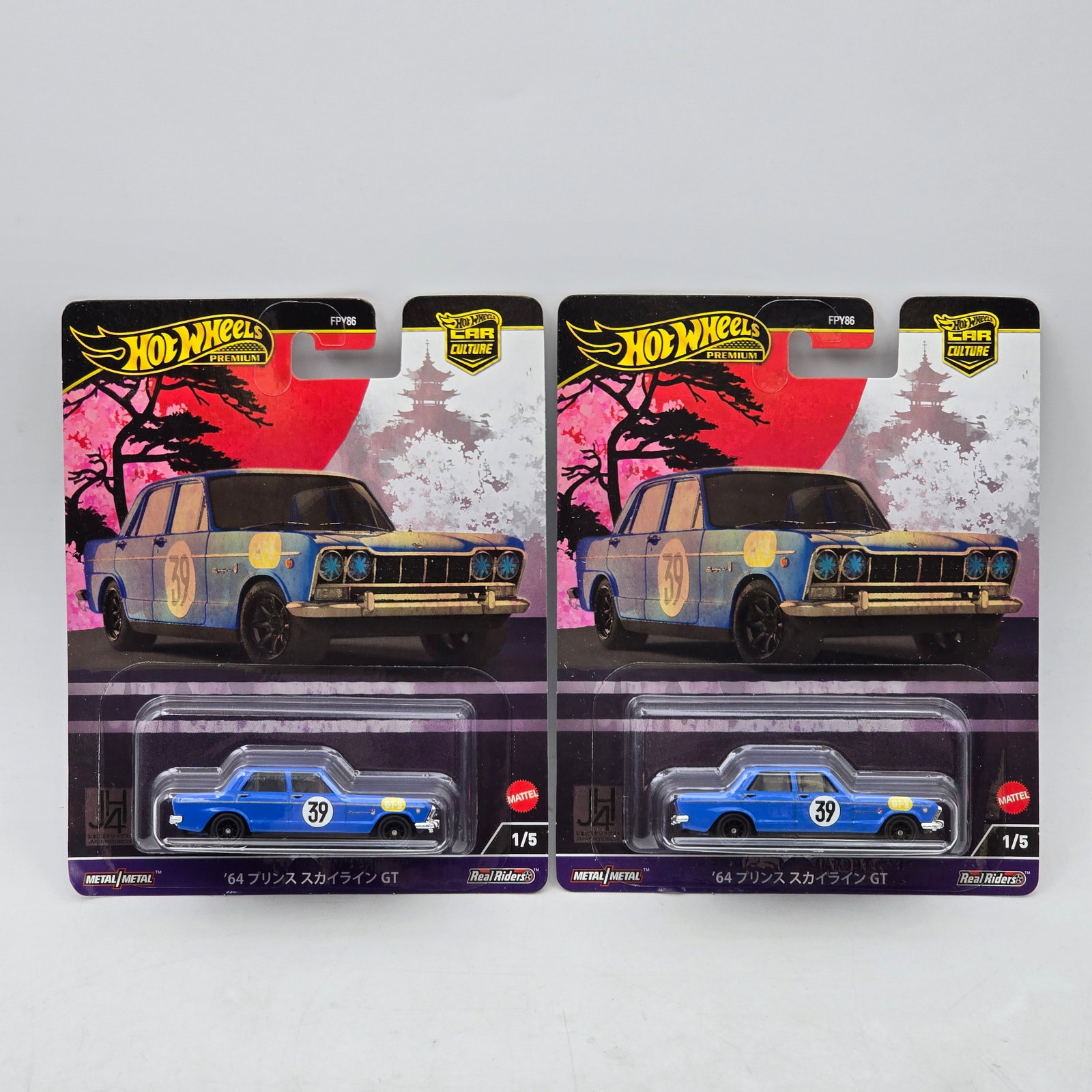 Pair of Hot Wheels Japan Historics 4 Premiums: Includes (2) â€™64 Prince Skyline GT premium models from the Car Culture Japan Historics 4 series. Cars-Look to be in good condition with no notable wear visible. Paint, tampos, glass, base an