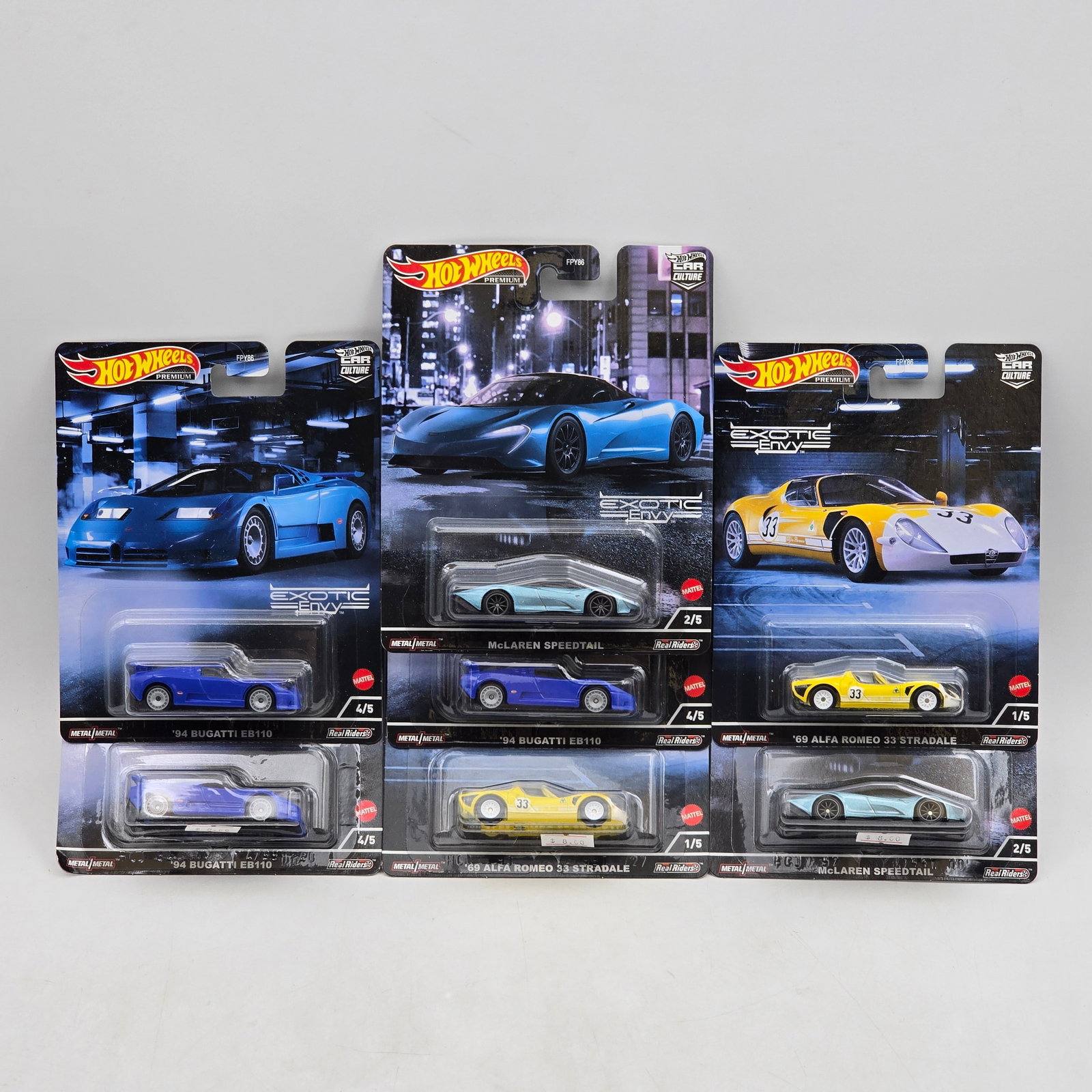 Lot of 7 Hot Wheels Exotic Envy Premiums (1 of 14)
