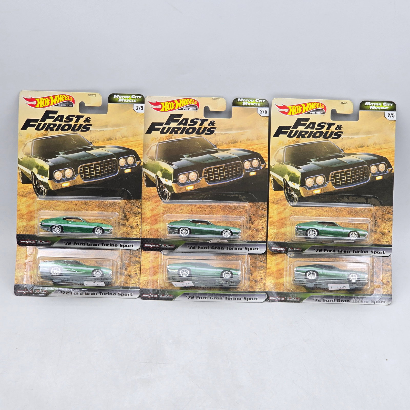 Lot of 6 Hot Wheels Fast & Furious Premiums (1 of 14)