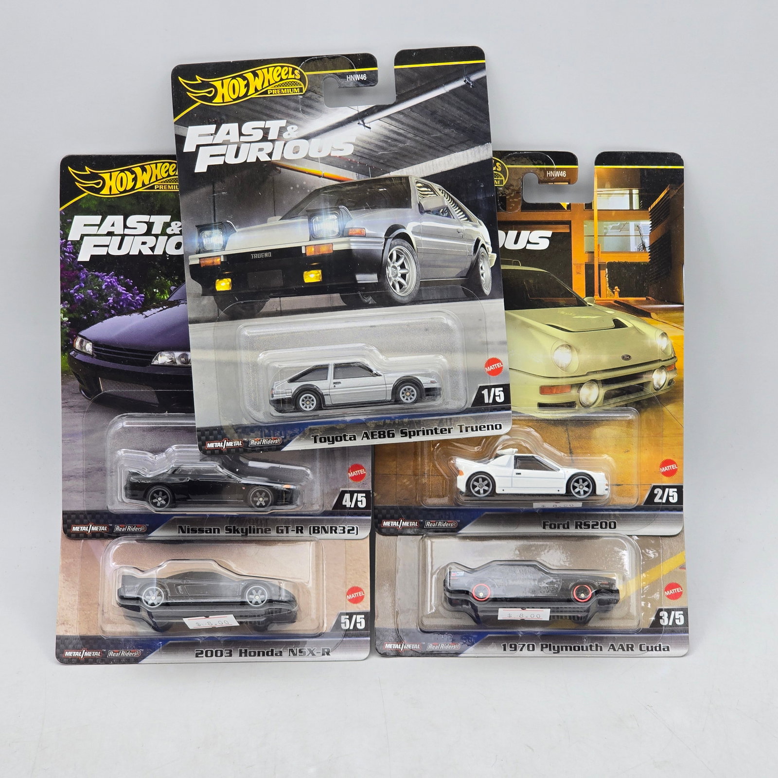 Hot Wheels Fast & Furious Full Set Premiums (1 of 14)