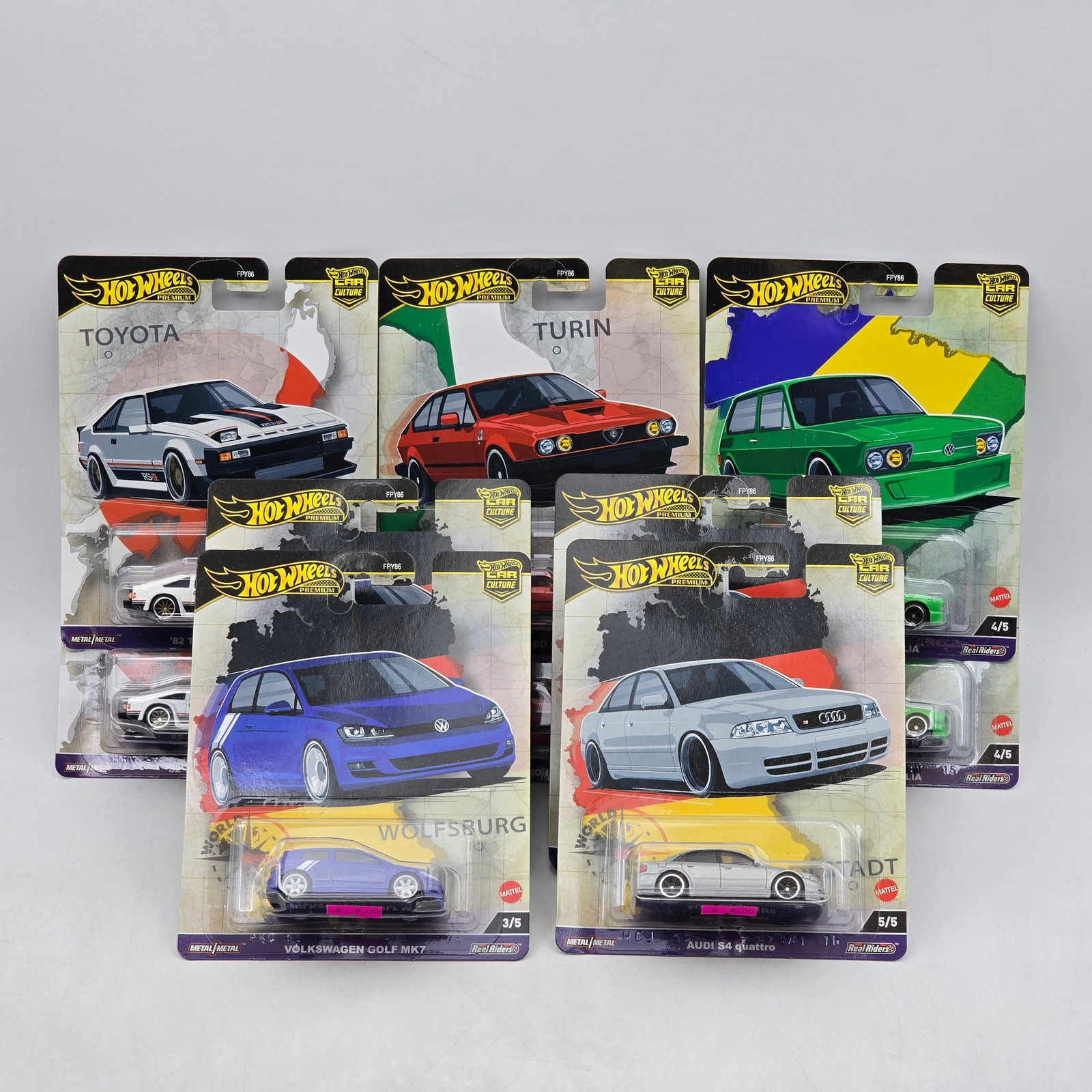 Lot of 10 Hot Wheels World Tour Premiums (1 of 20)