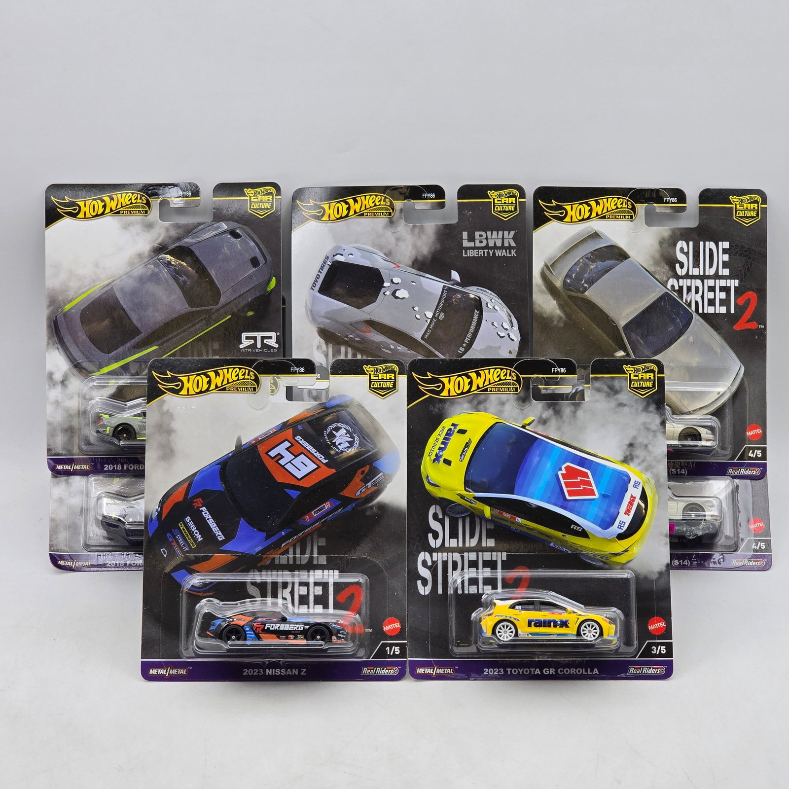 Lot of 10 Hot Wheels Slide Street 2 Premiums (1 of 20)
