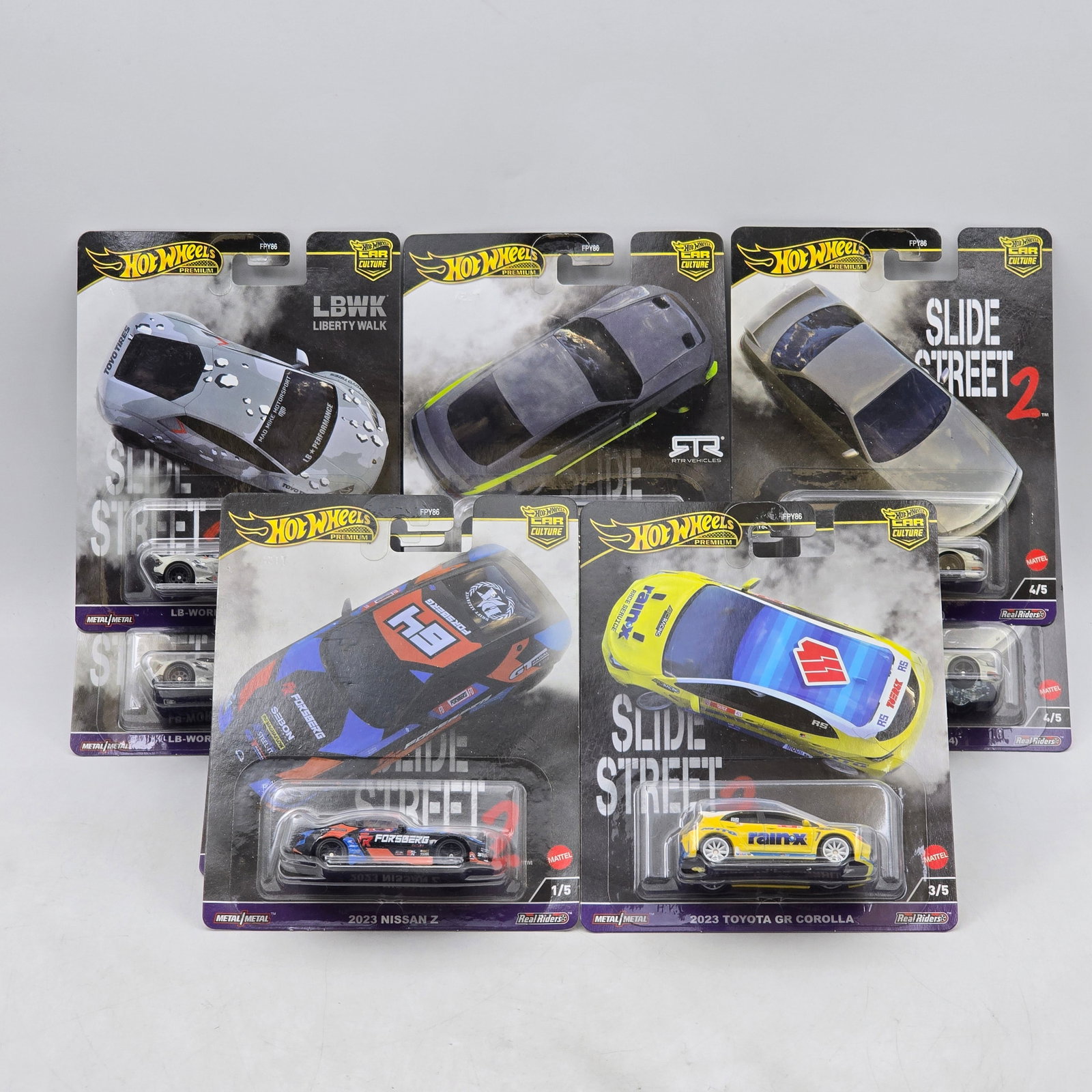 Lot of 10 Hot Wheels Slide Street 2 Premiums (1 of 17)