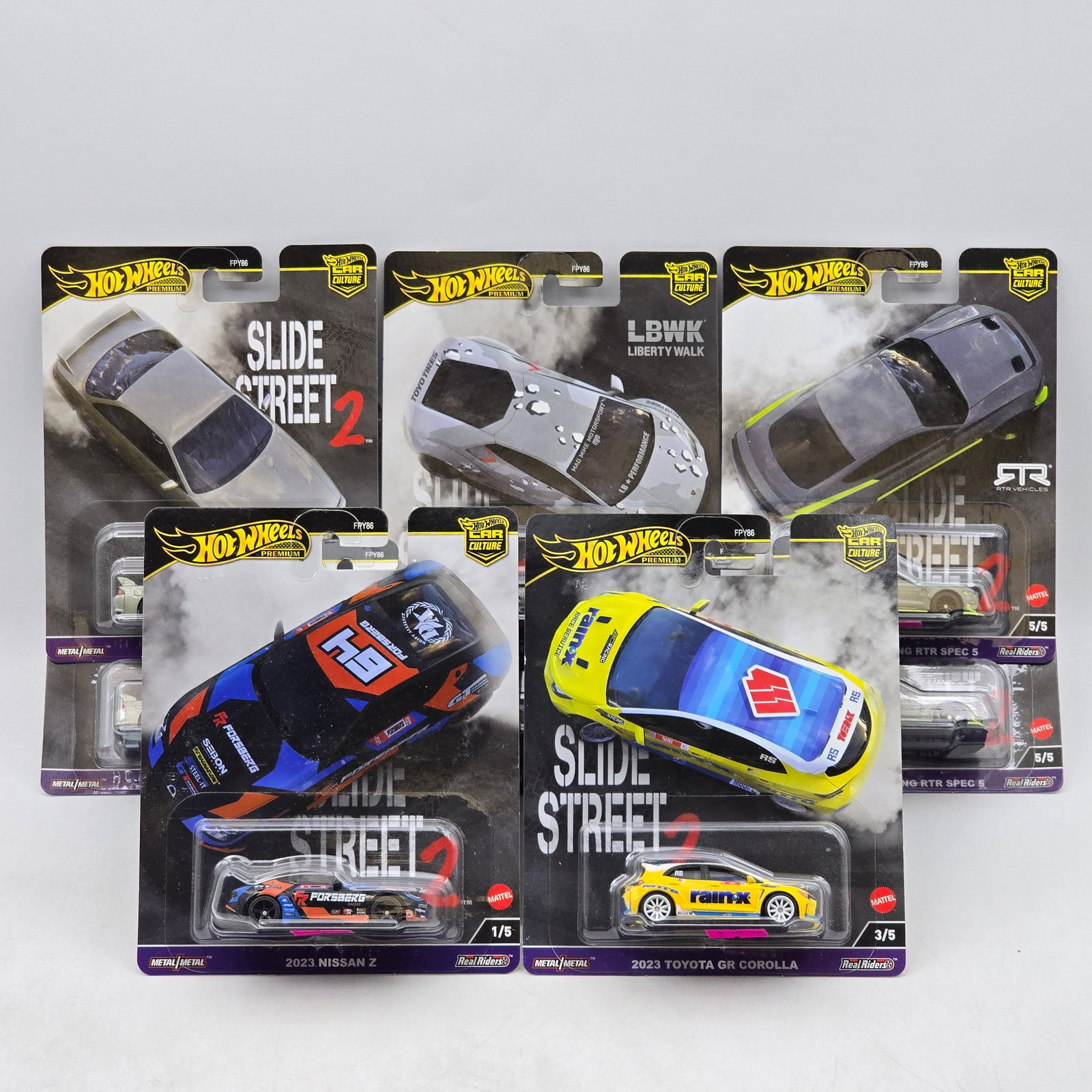Lot of 10 Hot Wheels Slide Street 2 Premiums (1 of 20)