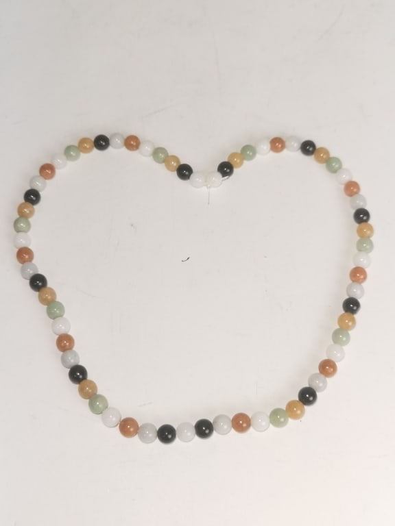 Chinese Precious Stone Bead Necklace (1 of 3)