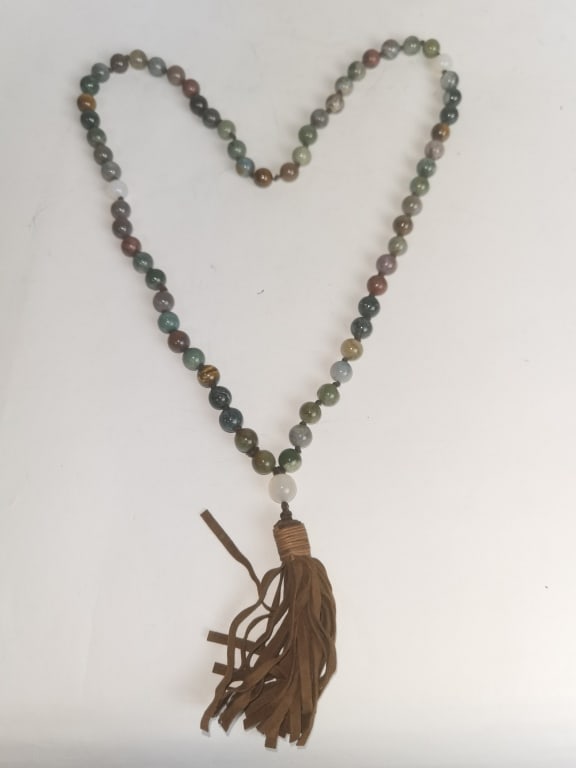 Chinese Precious Stone Bead Necklace (1 of 3)