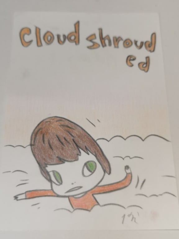 Pencil and Crayon Drawing, after Yoshimoto Nara (1 of 3)