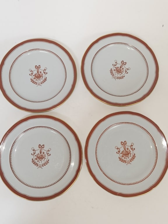 (4) Copeland England Newburyport Porcelain Plates (1 of 4)