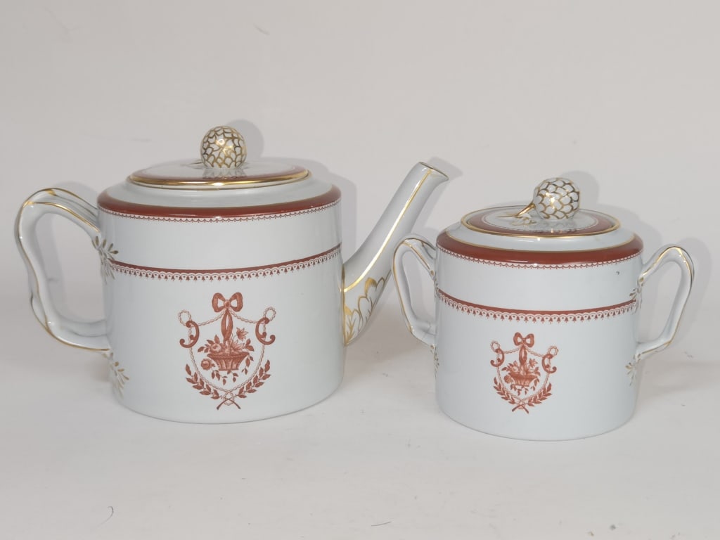 (2) Copeland England Newburyport Porcelain Tea War (1 of 5)