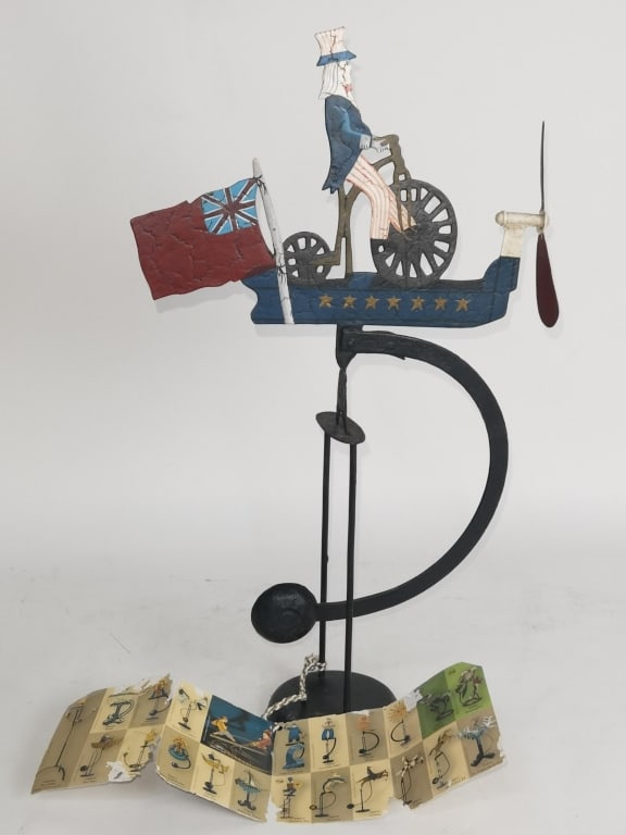 Vintage Cast Iron Uncle Sam Whirligig (1 of 5)
