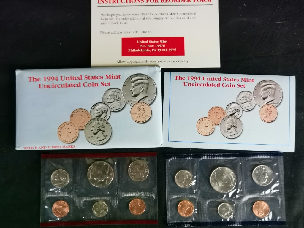 1994 US Mint Uncirculated Coin Set (1 of 5)