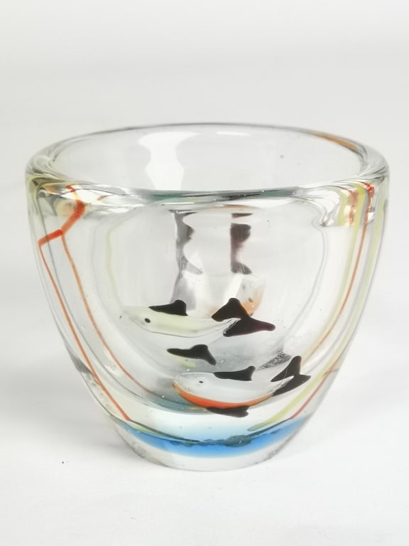 Murano Fish Glass Bowl: Murano Fish Glass Bowl, 2.75in by 3.25in