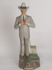 Rare J.R. Ewing Dallas McCormick Musical Decanter