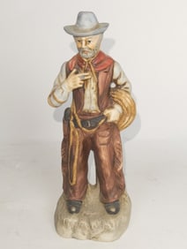 Porcelain Cowboy Figurine